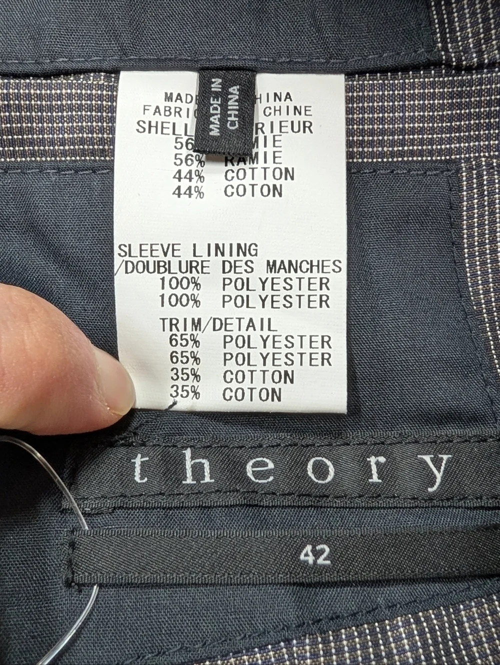 Theory Jacket Mens 42 R Gray Knit Blazer Cotton Blend Unstructured Office